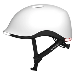 Lumos Nyxel Smart  Bike Helmet — White — standard